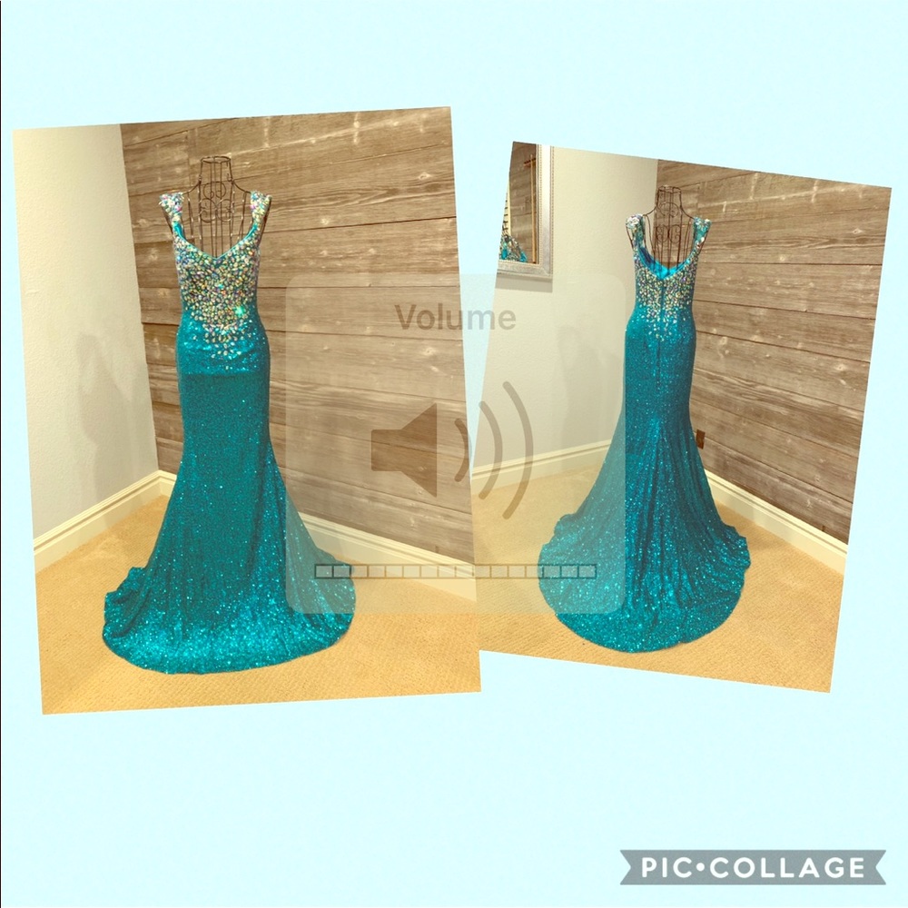 Johnathan Kayne Blue/Green Dress